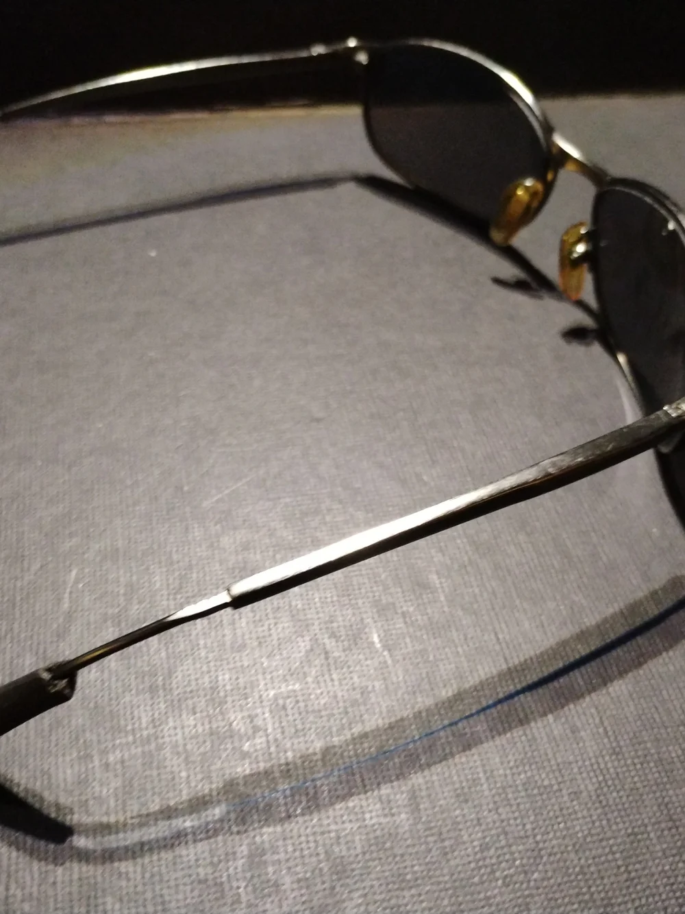 Men's Metal Frame Sunglasses in Black with Dark Lenses